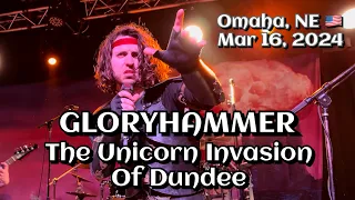 Gloryhammer - The Unicorn Invasion of Dundee @Waiting Room, Omaha, NE 🇺🇸 March 16, 2024 LIVE HDR 4K