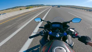 The View On This Motorcycle Ride | Castle Rock To Springs | CBR500r | Pure Engine Sound | 2.7K