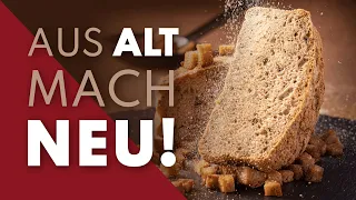 NIE WIEDER Brot wegwerfen! So machst du ZUHAUSE frisches Brot aus Brotresten