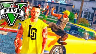 GTA 5 GUERRA DE BANDAS NUEVA BANDA ME ATACA  !! GTA V MODS PC Makigames