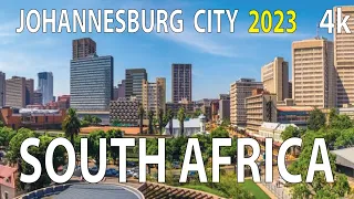 Johannesburg City , South Africa 4K By Drone 2023