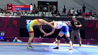 Repechage WW - 68 kg: I. KAZYULINA (KAZ) v. E. JEONG (KOR)