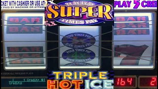 CLASSIC OLD SCHOOL CASINO SLOTS: 2X 3X 4X 5X SUPER TIMES PAY + TRIPLE HOT ICE SLOT PLAY! NICE!