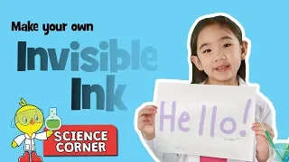 Chirp Science Corner: Invisible Ink!