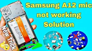 Samsung A12 mic not working Solution Mic Changes jumper #mobilerepair