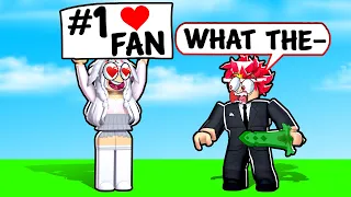 Crazy Fan Had A CRUSH ON ME! (Roblox Bedwars)