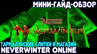 Тармалунские слитки + скидка 20% (мини-гайд-обзор) Neverwinter Online