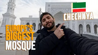 visiting the biggest mosque 🕌 in Europe