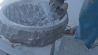 MARBLE SINK WORK ALL PROCESSES FROM START TO FINISH