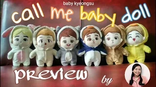UNBOXING #1 review EXO Dolls ( call me baby doll ) Suho Baekhyun Chanyeol D.O Kai Sehun , Childhood