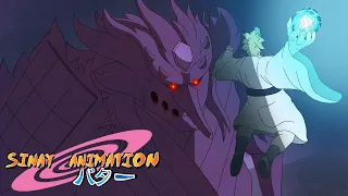 Borushiki vs Sasuke's Susanoo Armor (Naruto/Boruto Fan Animation)