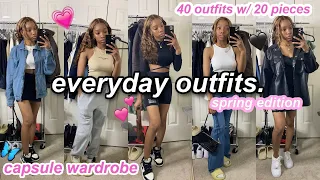 40 Casual Spring Outfit Ideas! | Capsule Wardrobe ✨ *trendy*