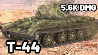 T-44 | 5.6K DAMAGE | 5 KILLS | WOT Blitz Pro Replays