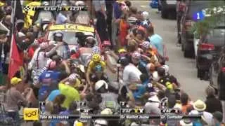 Últimos 5 km del mítico Alpe-D'Huez, Tour de Francia 2013 Ataques Nairo Quintana