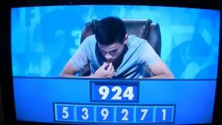 Dylan Taylor's awesome 6 small solve on Countdown