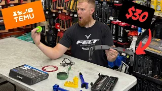 $30 Carbon Fiber Handlebar?! *Unboxing Weird Bicycle Items from TEMU*