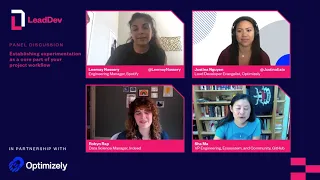 Establishing experimentation as a core part of your project workflow | Panel discussion