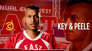 Let's Meet The Players Of The East/West College Bowl (Sub Indo) | Key & Peele