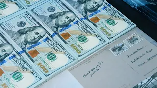 Office ASMR: 150,000$ Cash Money-Sorting-Money Counting-Stacks of 100$ (POV)