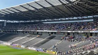 Notts county fans at Milton Keynes dons (1-1) 9/9/23