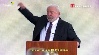 Lula critica lucro recorde da Petrobras: “Agraciou acionistas”