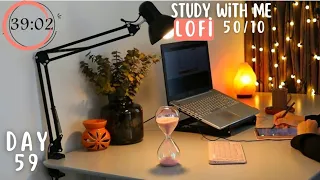 1- HOUR STUDY WİTH ME | [Deep Focus Lofi Mix~lofi study/work/chill beats] | Pomodoro⌛️60/10 | DAY 59