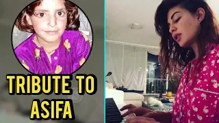 Jacqueline Fernandez Plays Sad Piano For Asifa Bano | #JusticeforAsifa