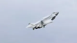 J-20 and Y-20 aircraft in flight performances at 2022 Changchun Air Show