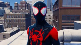 Spider-Man (Miles Morales) staring into your soul for 3 minutes and 17 seconds