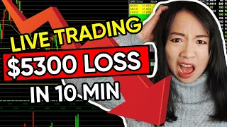 LIVE Day Trading - Day Trader Loses $5300 in 10 Minutes