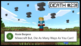 Minecraft But, I Die As Many Times As Possible.. | Minecraft Top Comment #17