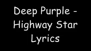 Deep Purple - Highway Star Lyrics