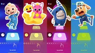 Cocomelon 🎶 Baby Shark and Pinkfong 🎶 Oddbods Pogo 🎶 Sheriff Labrador 🎶 dancing by Tiles Hop