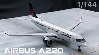 Сборка модели A220-300 Air Canada, 1/144, Восточный Экспресс (English subs)