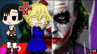 Personagens de animes react (Rap dos Coringas - CIRCO DOS HORRORES _ NERD HITS)GACHA