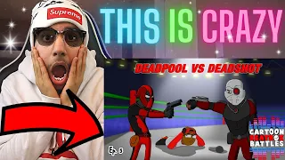 Deadpool Vs Deadshot - Cartoon Beatbox Battles (Verbalase) | Reaction!