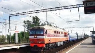 ТЭП70-0373 с литерным поездом/TEP70-0373 with warranty train