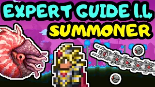 TERRARIA EXPERT SUMMONER PROGRESSION GUIDE 7! Terraria Expert Mechanical Bosses, Sanguine Staff Farm