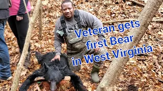 WV Bear Season. Disabled Veteran Gets His First Bear!