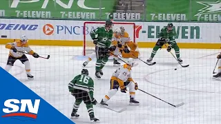 Stars' Radulov Scores With Nifty Between-The-Legs Redirect