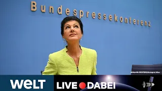 WAGENKNECHT-PARTEI: Ex-Linke will Politik in Deutschland grundätzlich verändern | WELT Live dabei