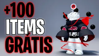 COMO PEGAR +100 ITENS GRÁTIS NO ROBLOX!