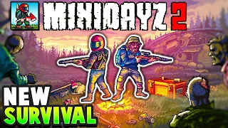 I built my Crashed Helicopter into a Zombie Defense Base in this NEW SURVIVAL GAME (Mini DayZ 2)