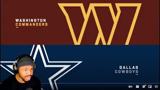 Seahawk fan watching Washington Commanders vs. Dallas Cowboys Game Highlights | reaction