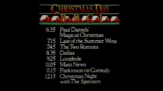 23 December 1981 BBC1 - Christmas Day line-up