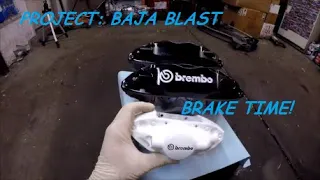 Baja STI Swap: Painting The STI Brembo Brakes