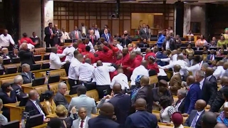 Fistfight erupts during Zuma's State of the Nation speech