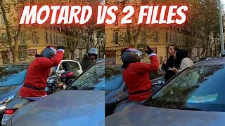 😡UN MOTARD SE FAIT CRIER DESSUS APRÈS AVOIR PETER UN RETRO !😡 + Road Rage