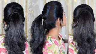 High Puff Sleek PONYTAIL | Ponytail Hairstyle | High Ponytail for Work College or Party