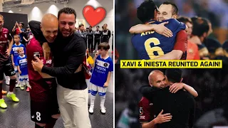 ❤️ Iniesta & Xavi Shared an Warm Hugs in their Emotional Reunion in Japan